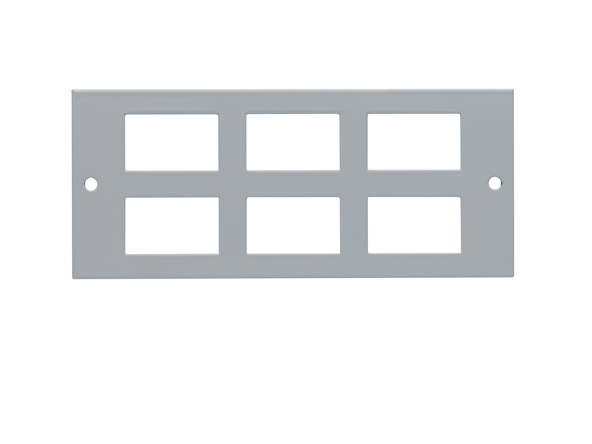 Plate Pierced to accept 6 x LJ6C/RJ45