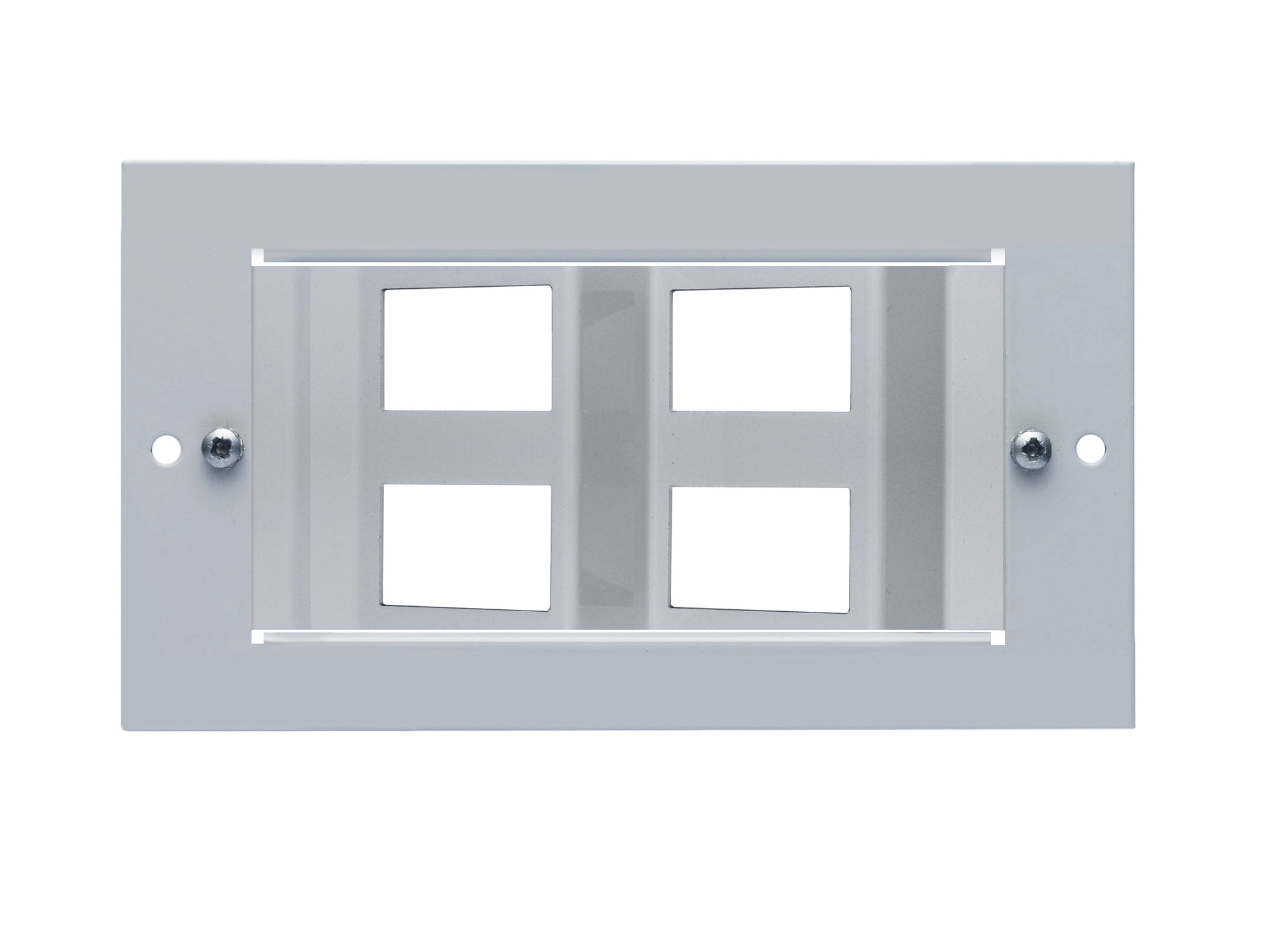 Angled Plate Pierced to accept 4 x LJ6C/RJ45